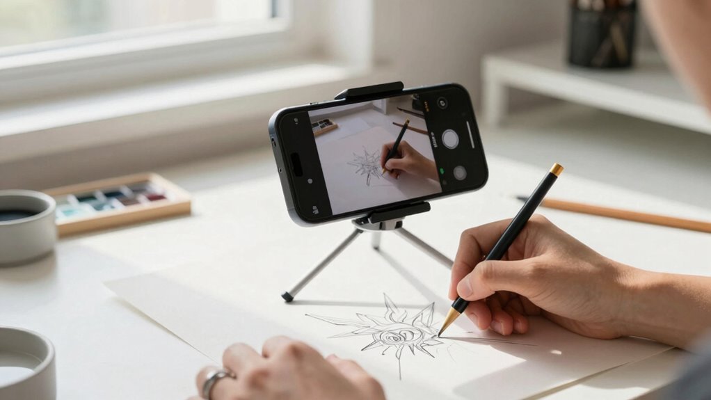 record clear art tutorials