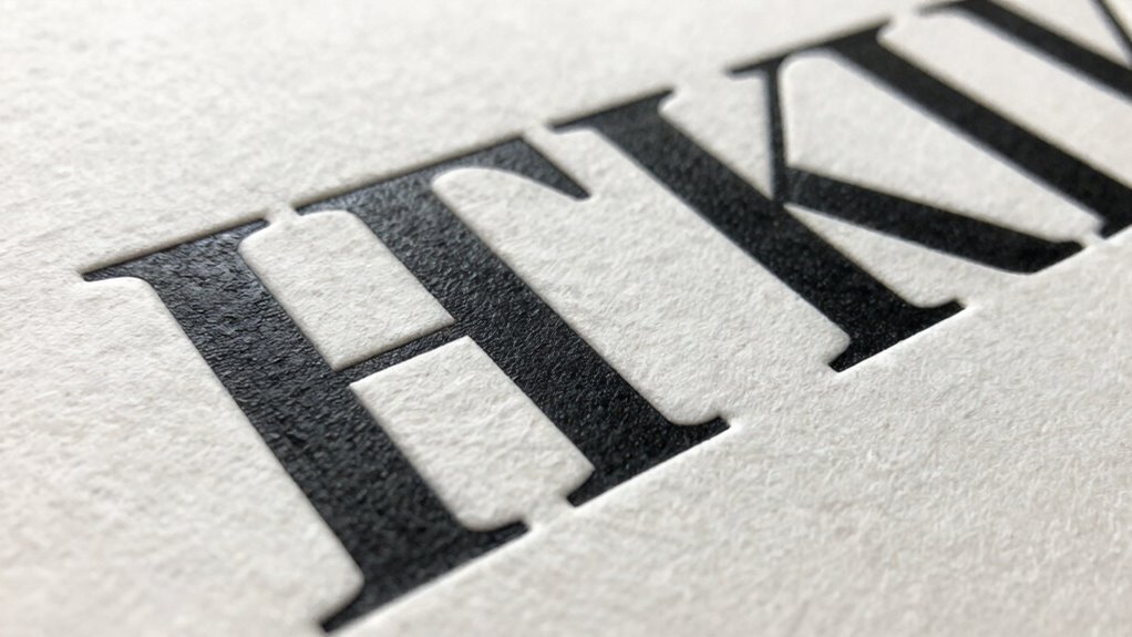 sharp crisp raised impressions