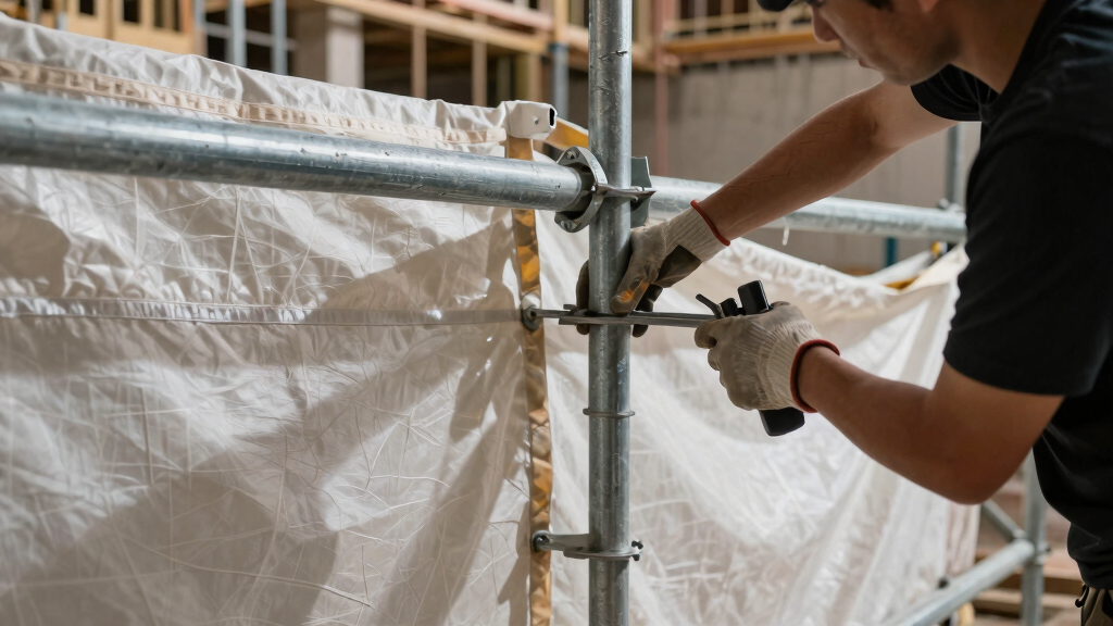 A federal judge wants answers on the tarp and scaffolding at the Kennedy Center