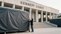Judge asks the Kennedy Center to explain tarps covering the building