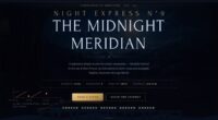 The Midnight Meridian — Night Express N°9 · Winter Passage — Vertical-to-Horizontal Scroll Transformation (FABLE/175, room 20)