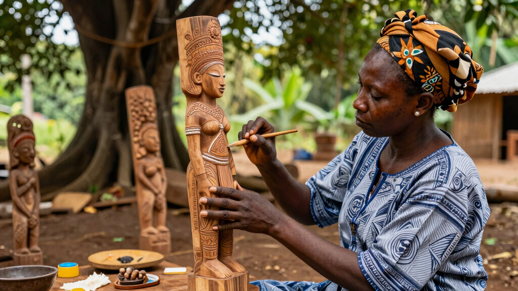 Yoruba Goddess Honored With New Sculptures In ỌṣUn-Òṣogbo Grove