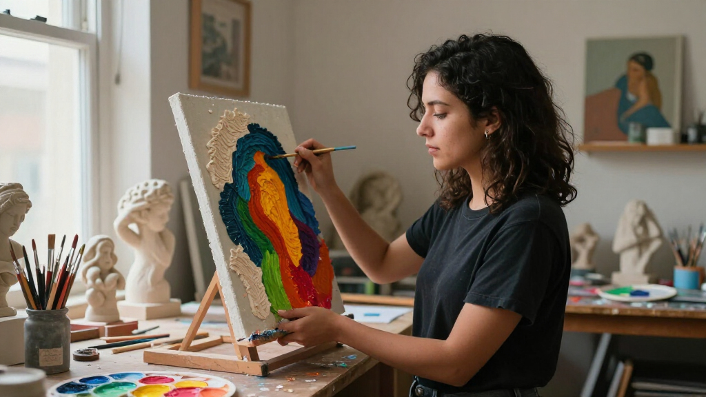 Estefania Ajcip’s Sculptural Paintings Unite The Memories Of A Separated Family