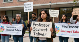 Hundreds Demand Reinstatement Of SAIC Professor Savneet Talwar