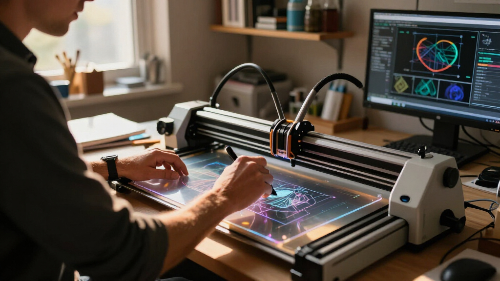 Making Holograms With A Pen Plotter