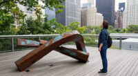 A Twisted Sculpture Lands On Manhattan's High Line