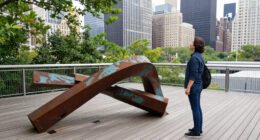 A Twisted Sculpture Lands On Manhattan's High Line