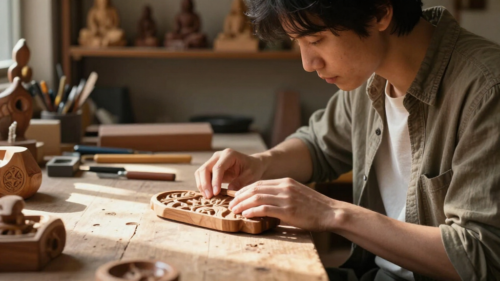 Through Carved Wooden Assemblages, Daniel Minter Communes With The Spiritual