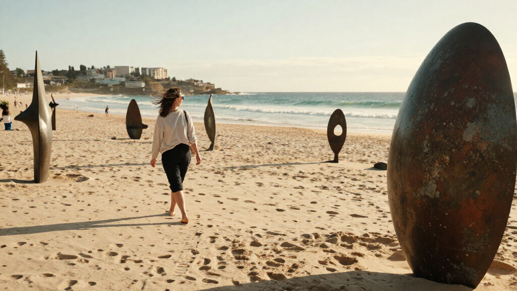 Dozens Of Sculptures Dot Bondi Beach In The 2026 Sculpture By The Sea Exhibition