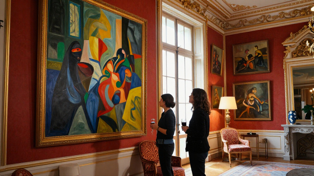 Escape Into Gretchen Scherer’s Maximalist Paintings Of Palatial, Art-Filled Spaces