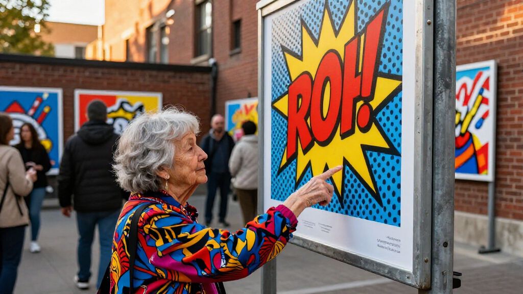The 98-Year-Old Pop Art Queen Behind An Iconic Lichtenstein Billboard