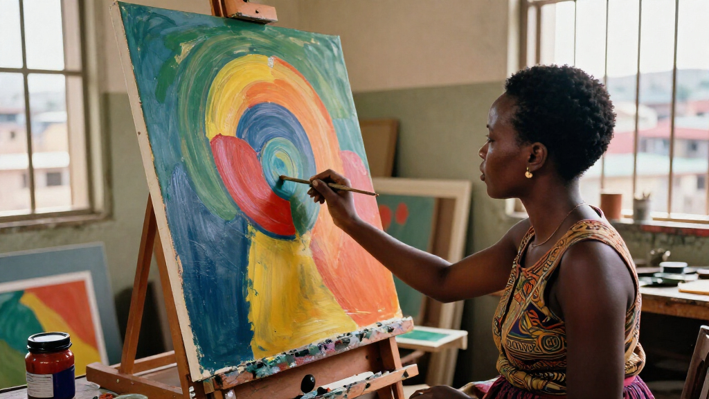 Wangari Mathenge’s Vibrant Paintings Tap Into Kenya’s Paradigm Shift In The 1960S
