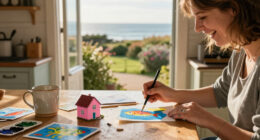 Wish You Were Here! Rose Sanderson’s Witty Postcards Conjure A Strange Reality